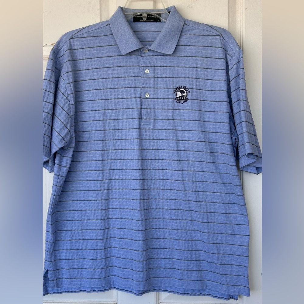 Fairway & Greene Men’s Pebble Beach Polo Shirt Size Large